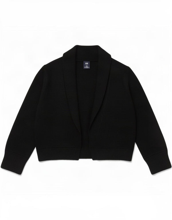 Jumper Bolero pentru femei Gap, mânecă 3/4, UK 10, mic, negru, nailon