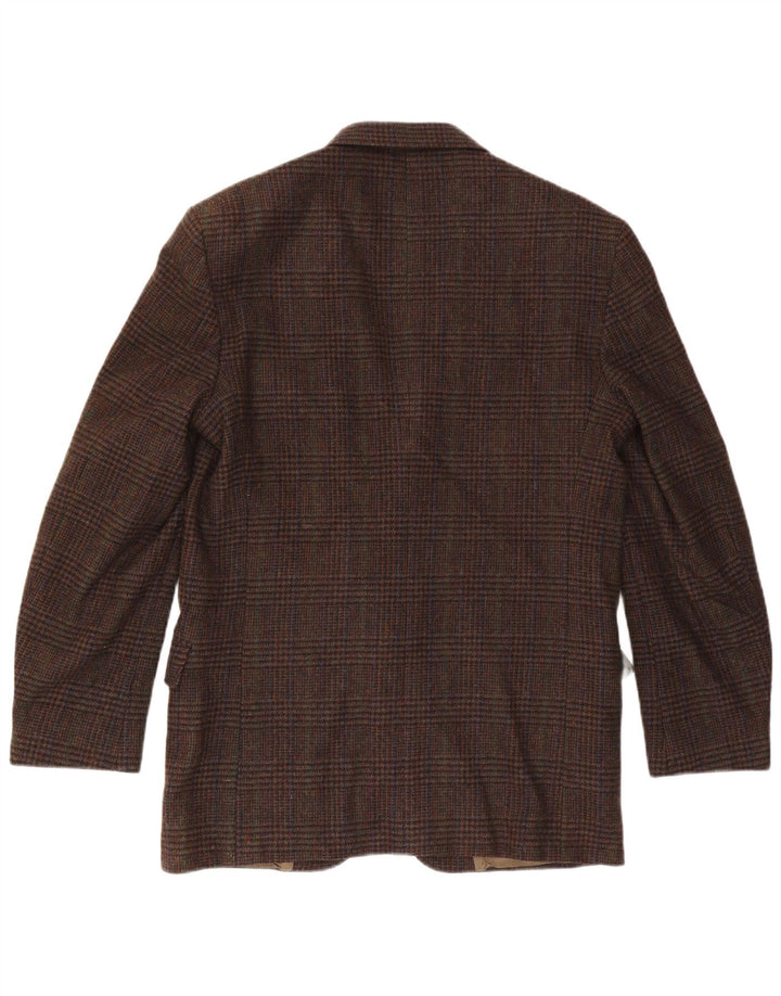 Jachetă pentru bărbați Woolrich cu 2 nasturi, UK 38, lână maro medie, picior de gală