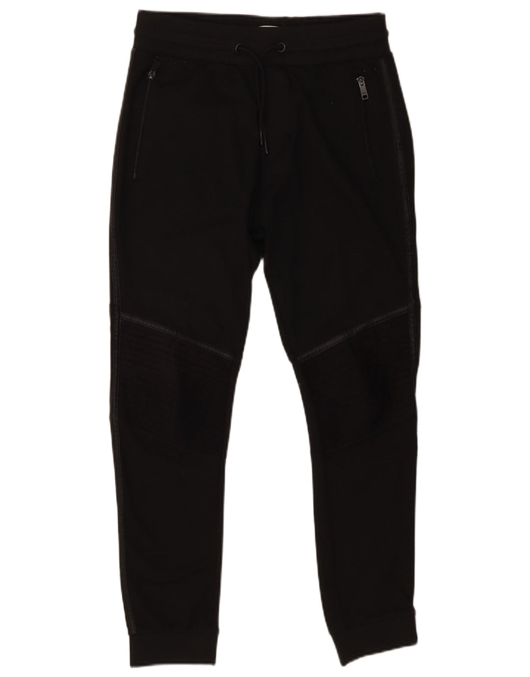 Pantaloni de trening Zara Barbati Joggeri Poliester mediu negru