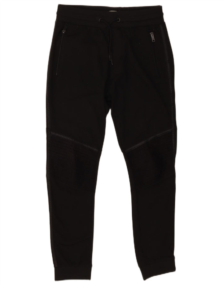 Pantaloni de trening Zara Barbati Joggeri Poliester mediu negru