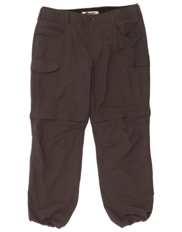 Berghaus Pantaloni cargo pentru femei de jogging UK 14 Large W34 L29 Nylon gri