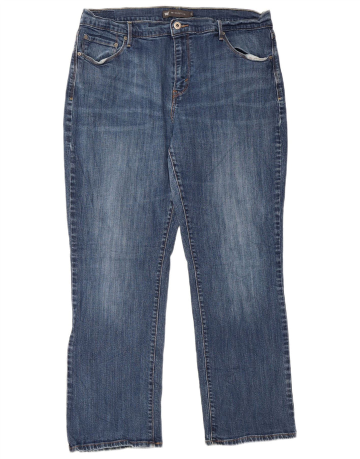 Blugi drepti pentru femei Levi's 505 US 16 2XL W36 L29 Albastru