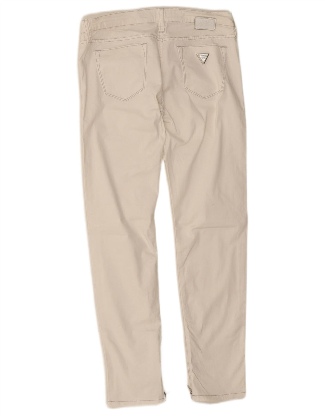 Blugi Guess pentru femei Beverly skinny W28 L28 alb