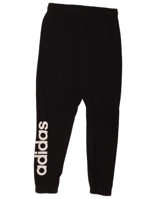 Pantaloni de trening pentru femei Adidas Graphic Crop Pantaloni de jogging, bumbac mediu negru