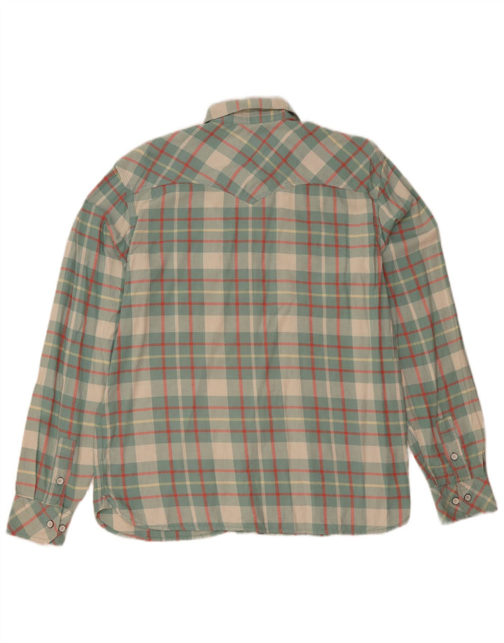 Cămașă de flanel pentru bărbați Levi's, bumbac cu carouri verzi mari