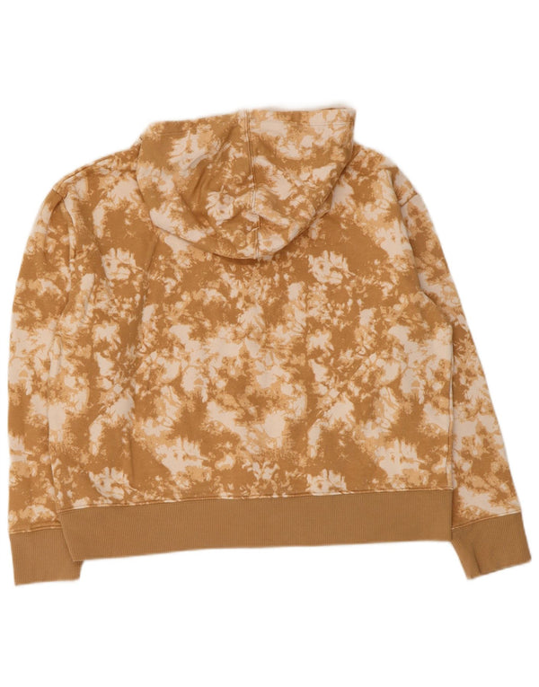 Pulover cu glugă cu grafic pentru femei Champion UK 14 Medium Beige Tie Dye Bumbac