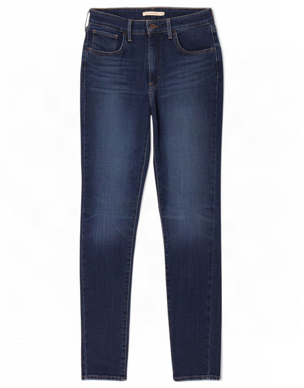 Blugi skinny cu talie mare 721 Levi's pentru femei W29 L30 bumbac bleumarin