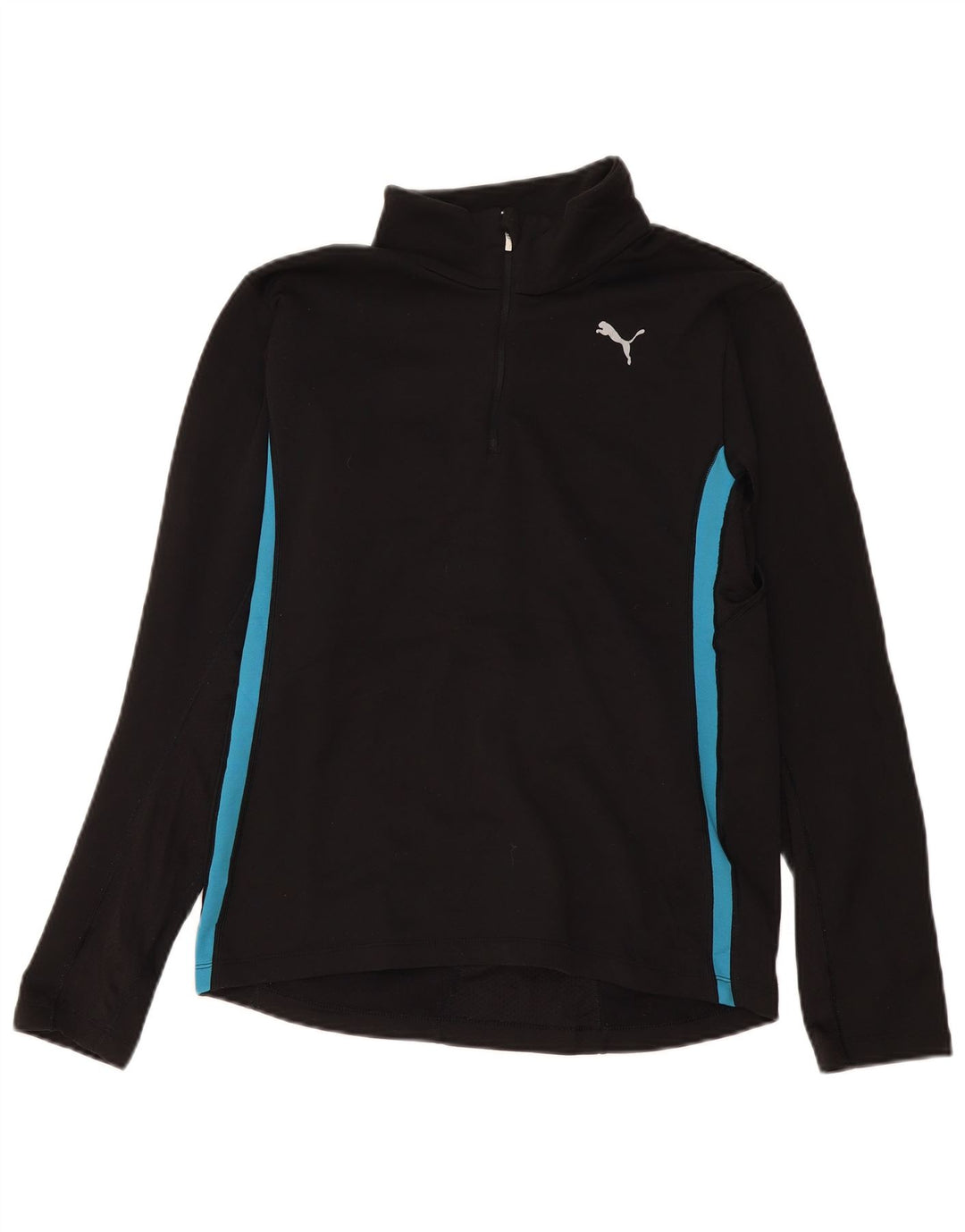 Top de trening Puma pentru femei, cu fermoar și gât, UK 14 Medium Black Colorblock