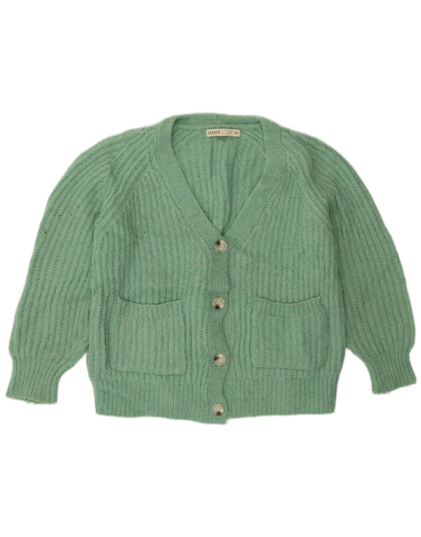 Pulover cardigan pentru femei Oasis, cu tăiere largă, UK 14 Poliester verde mediu