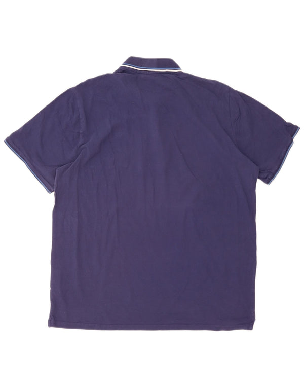 Tricou polo pentru bărbați CHAMPION 4XL bumbac bleumarin