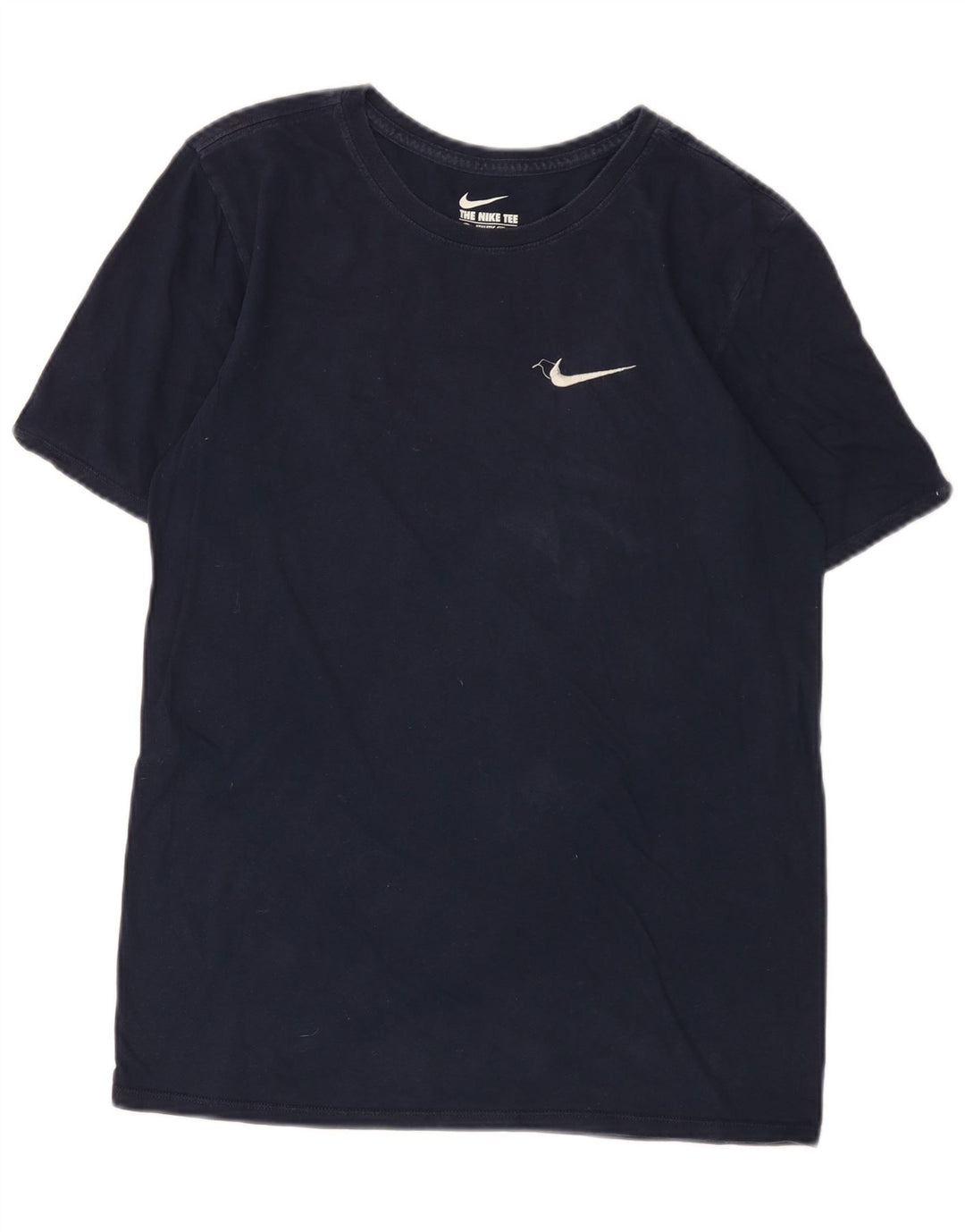 Tricou cu croi atletic Nike pentru bărbați Top mic din bumbac bleumarin
