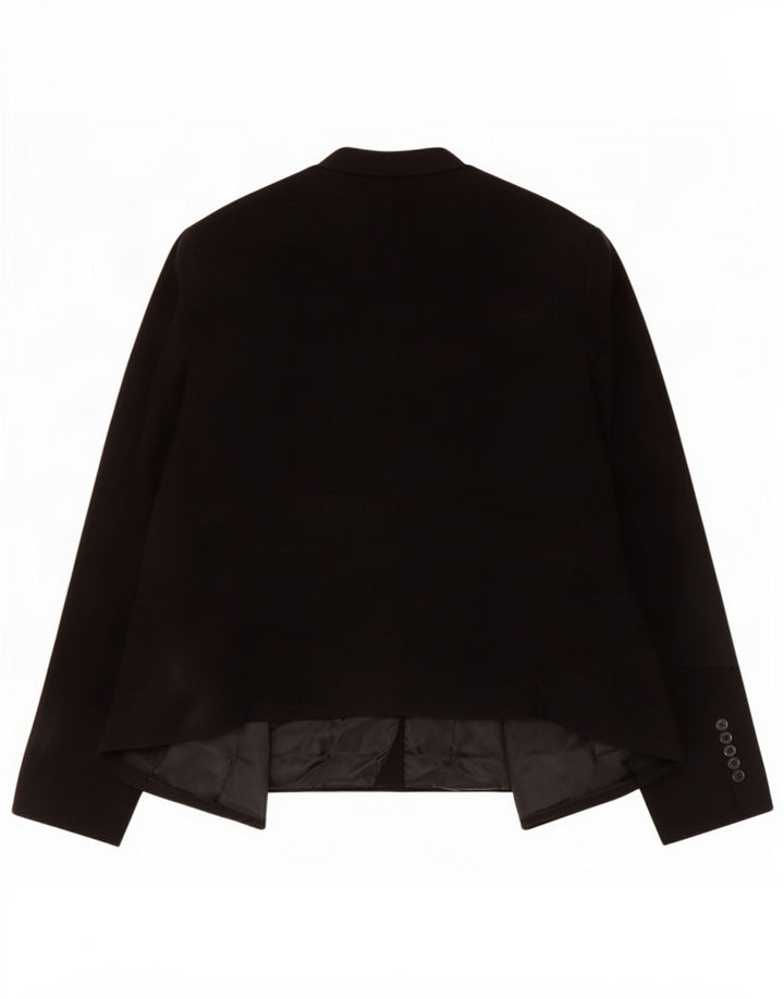 Jachetă Topshop pentru femei Petite Crop Open Blazer UK 8 Small Black
