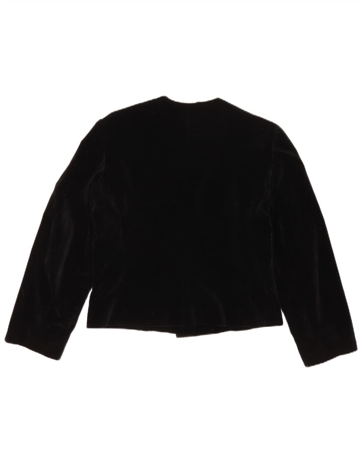 Jachetă vintage pentru femei cu 3 nasturi IT 44 bumbac mediu negru