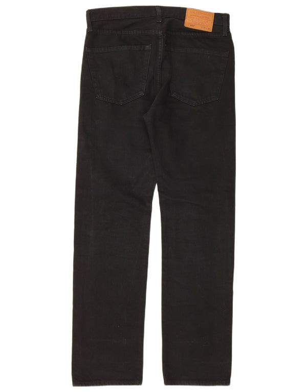 Blugi drepti pentru bărbați Levi's 501 W31 L32 bumbac negru