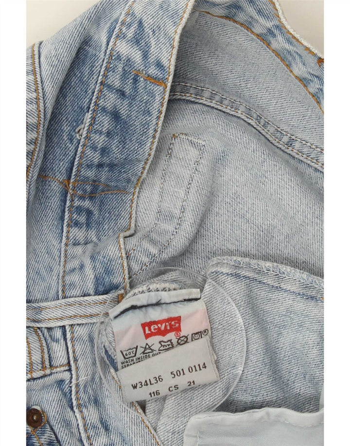 Blugi drepti pentru bărbați Levi's W34 L36 Bumbac albastru