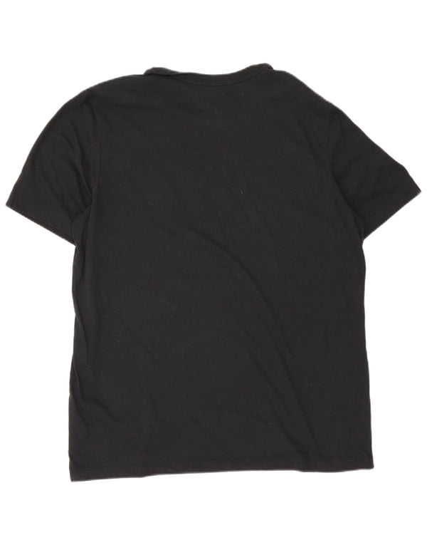 Tricou grafic Nike Dri Fit pentru bărbați Top mare din bumbac negru