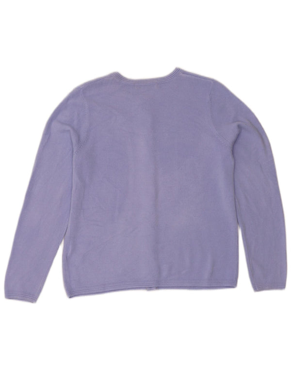 Pulover cardigan pentru femei Marks & Spencer UK 10 mic violet acrilic