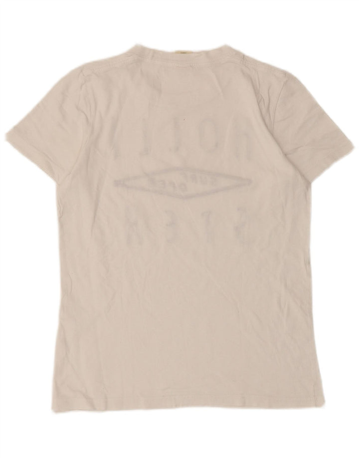 Tricou grafic Hollister pentru bărbați Top mic alb