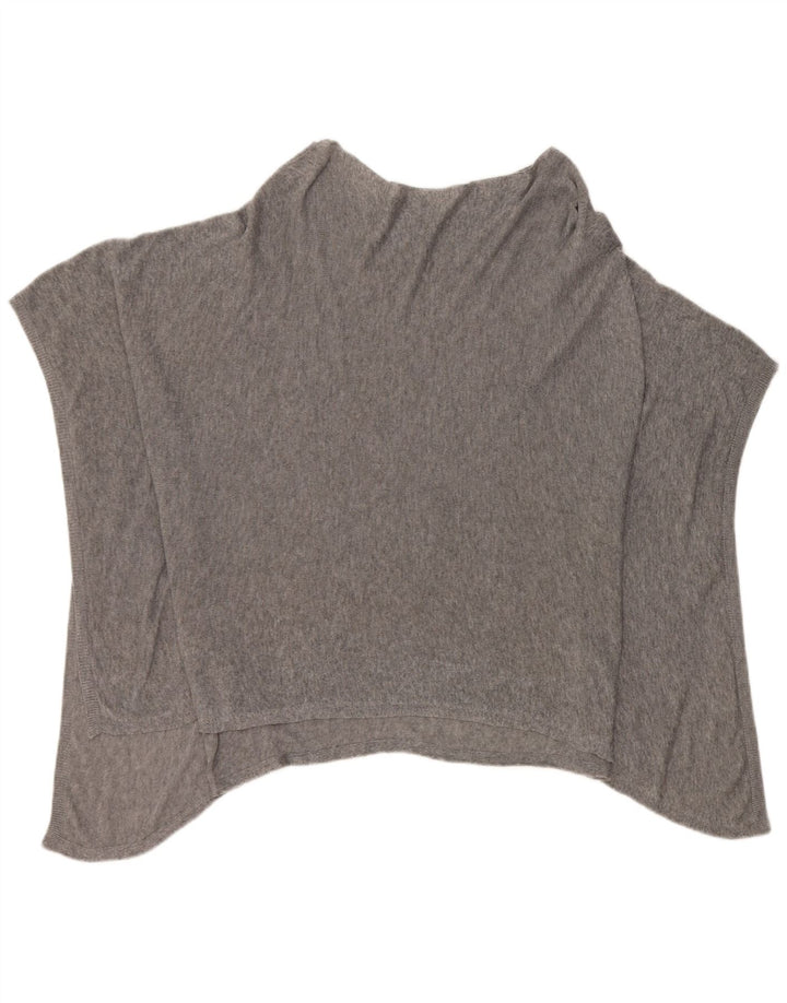 Jumper Poncho pentru femei Jigsaw, mărime unica, lyocell gri cu pată