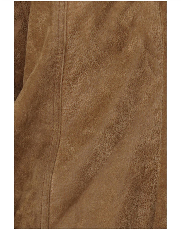Jachetă din shearling pentru bărbați MONTGOMERY UK 44 2XL piele maro