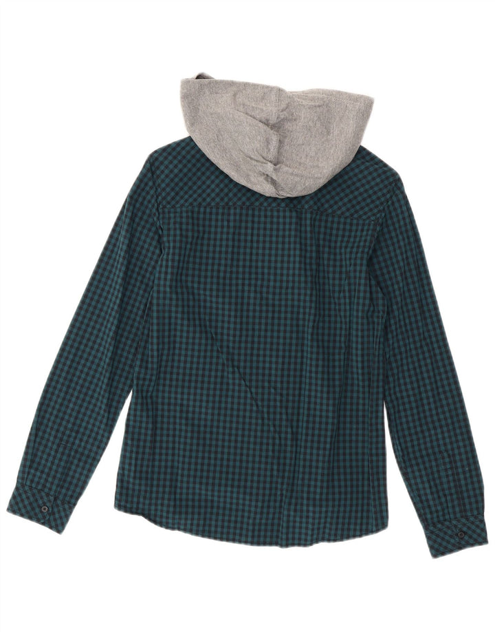 Cămașă cu glugă Benetton pentru bărbați, albastră