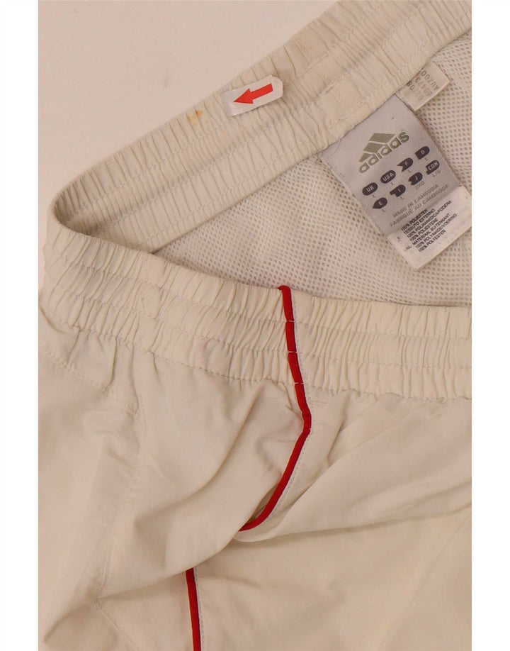 Pantaloni scurți sport Climalite Adidas pentru bărbați, mari, alb, din poliester