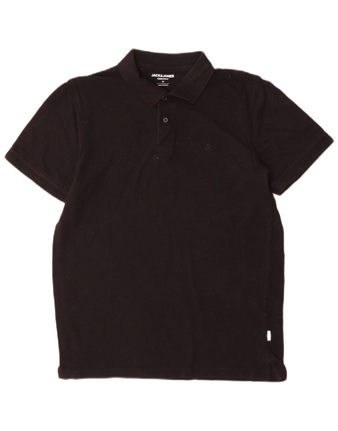Tricou polo Jack & Jones pentru bărbați, bumbac mediu negru