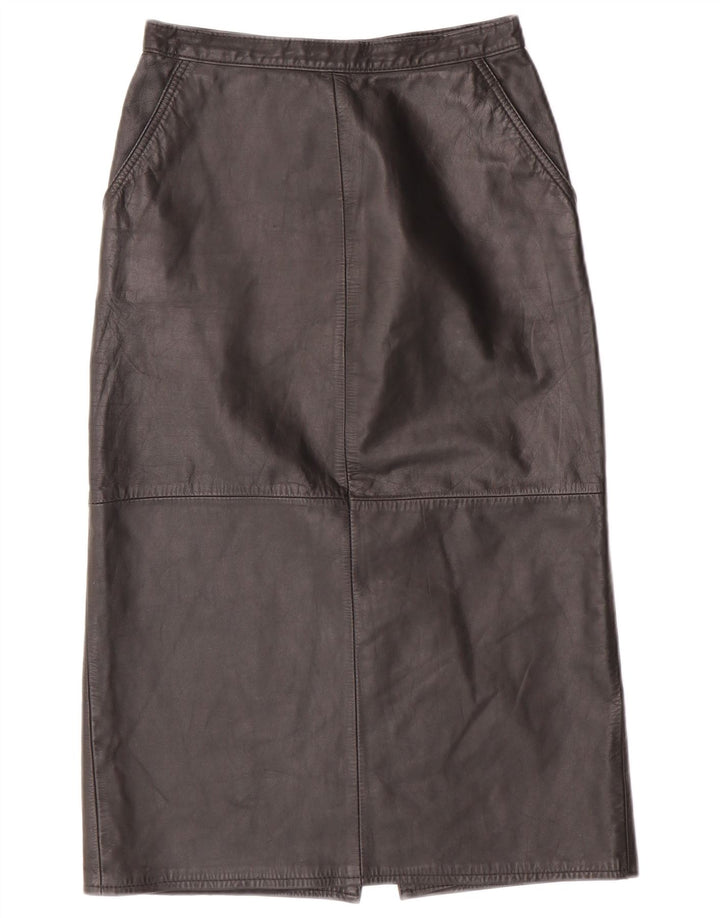 Fusta din piele pentru femei cu talie înaltă CHALICE UK 8 Small W24 Piele neagră
