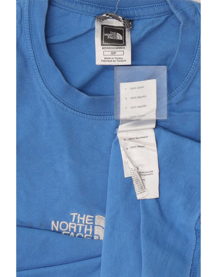 Tricou pentru bărbați The North Face Top Small Blue Bumbac