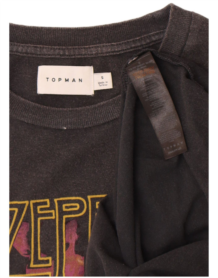 Tricou grafic Topman pentru bărbați Top mic bumbac gri
