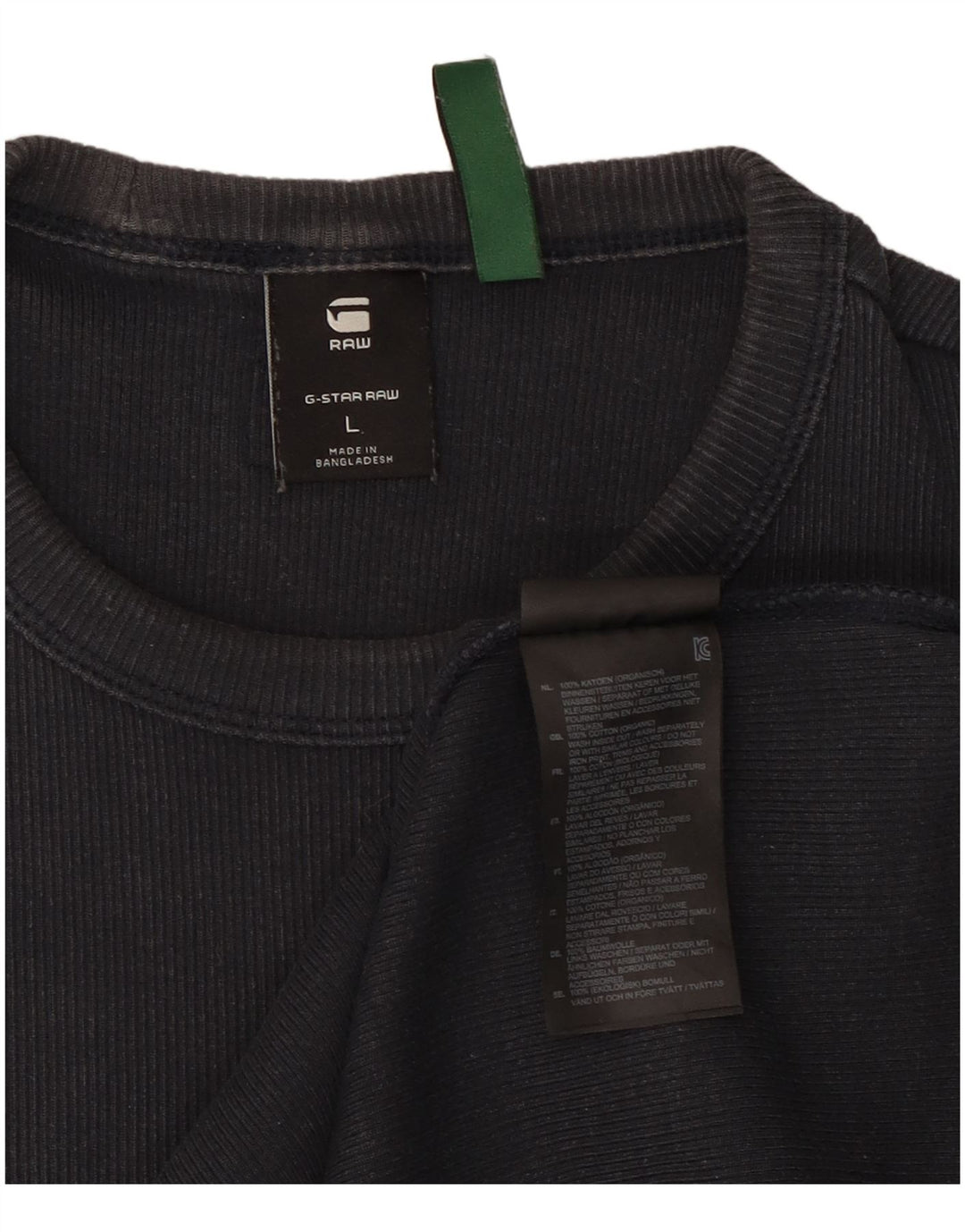 Tricou G-Star pentru bărbați Top mare din bumbac negru