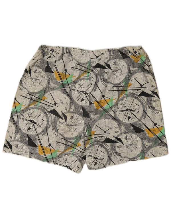Pantaloni scurți sport vintage pentru bărbați mari, multicolori, geometrici