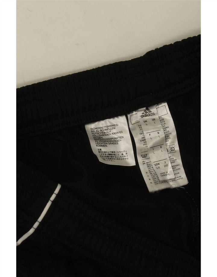 Pantaloni de trening pentru bărbați Adidas Pantaloni de jogging, mari, negru, poliester