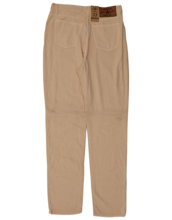 Blugi conici pentru femei Les Copains W33 L32 bumbac bej