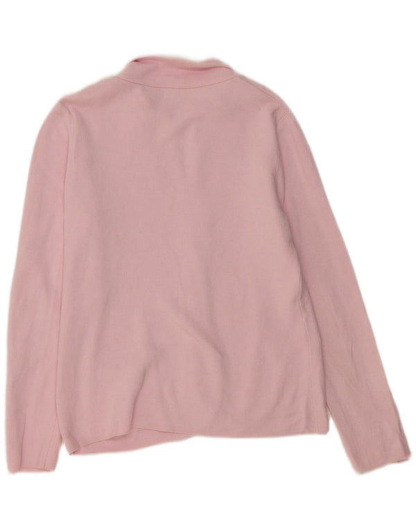 J. CREW Pulover cardigan supradimensionat pentru femei UK 10 Small Pink