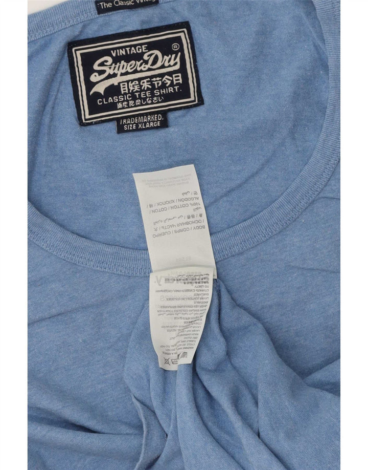 Vestă Superdry pentru bărbați, XL, bumbac, albastru