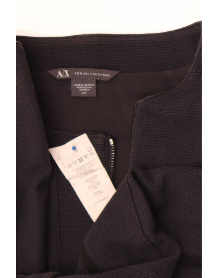 Jachetă Bomber Crop pentru Damă Armani Exchange UK 10 Bumbac Negru Mic
