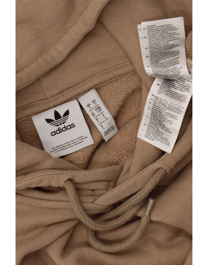 Pulover Adidas pentru bărbați, bumbac mic maro