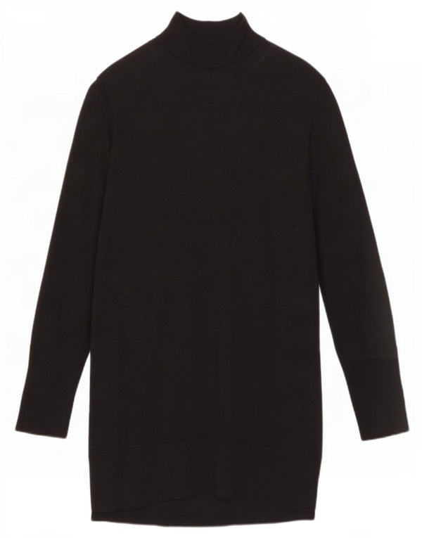 Rochie cu mânecă lungă Cos pentru femei UK 14 Lână neagră medie