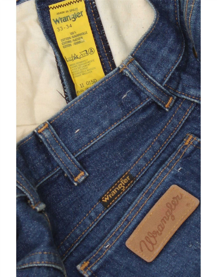 Blugi slim pentru bărbați Wrangler W33 L32 Bumbac albastru