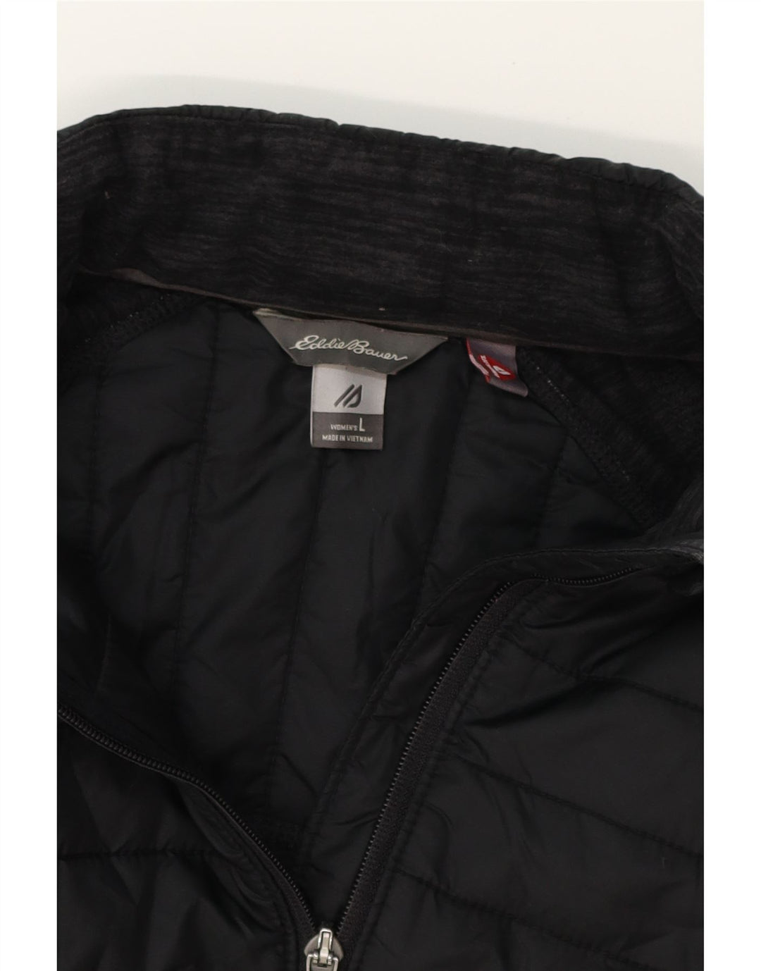 EDDIE BAUER Womens Bomber Jacket UK 16 Large Grey Colourblock Vintage Eddie Bauer and Second-Hand Eddie Bauer from Messina Hembry 