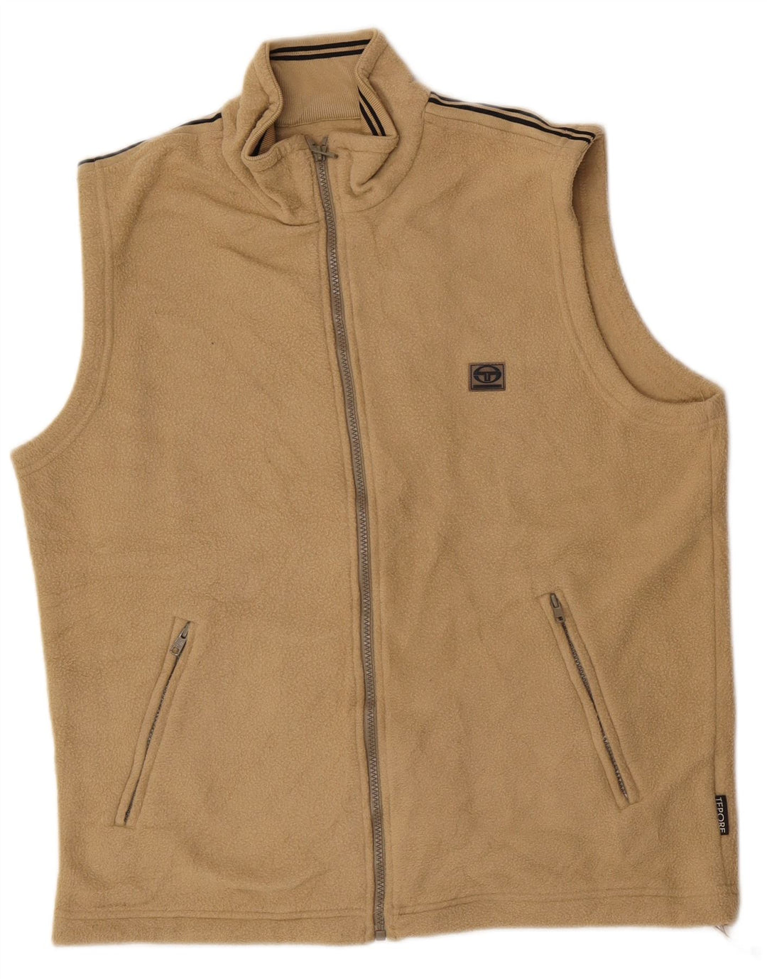Gilet din fleece pentru bărbați Sergio Tacchini UK 38 Medium Beige