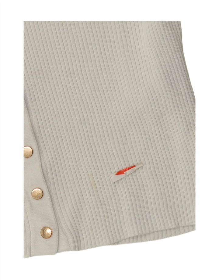 Top cardigan pentru femei Zara UK 10, mic, alb, poliamidă
