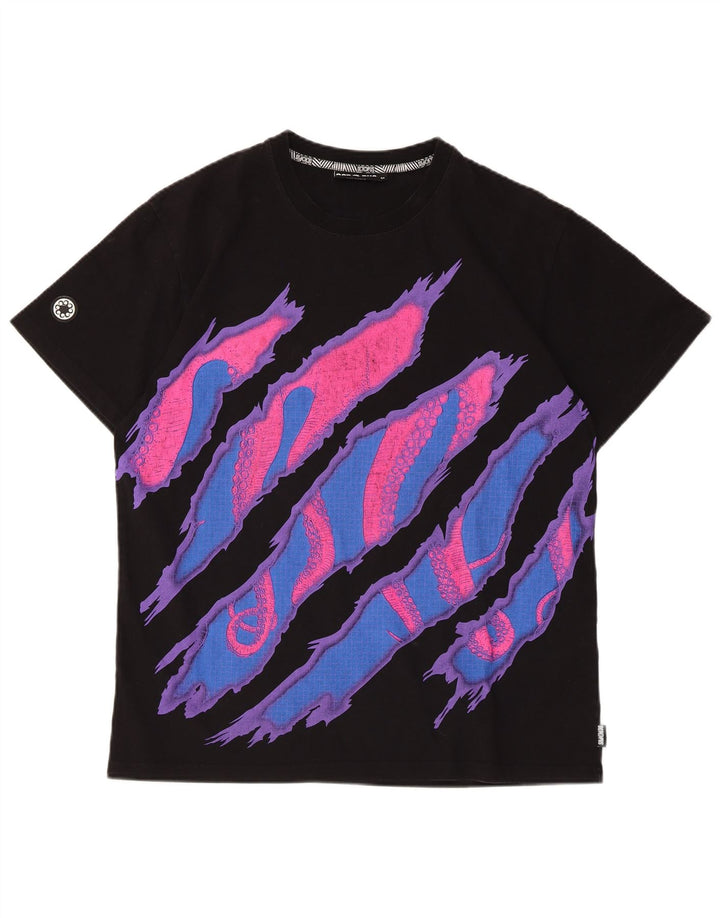 Tricou grafic pentru bărbați Octopus Top Mediu Negru