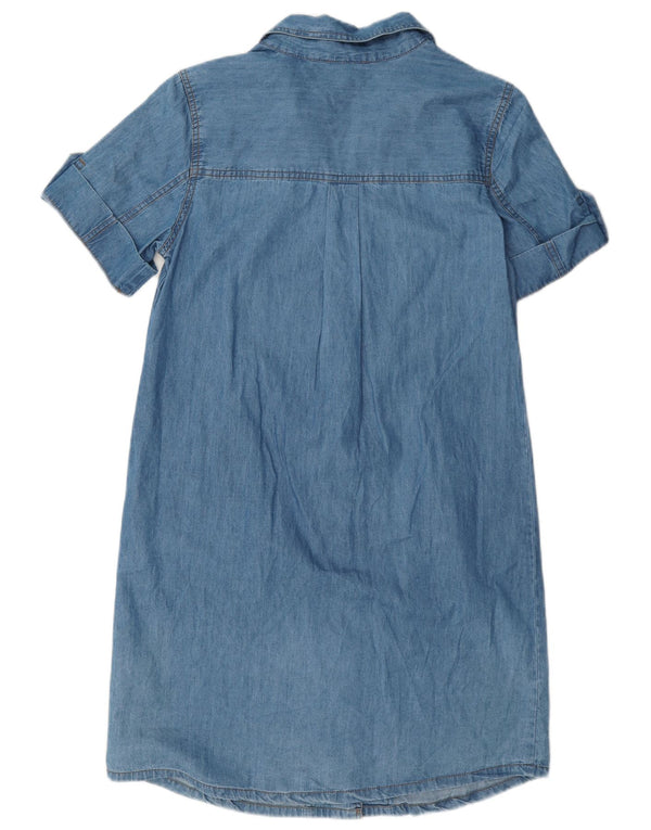 Rochie denim Lipsy pentru femei UK 10 Small Blue Bumbac