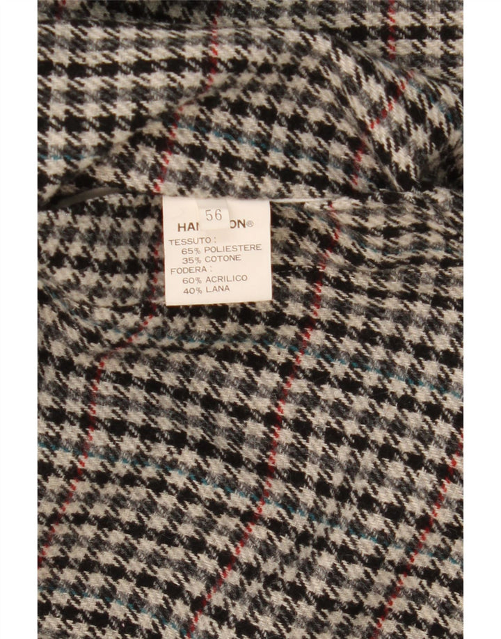 Trench reversibil pentru bărbați Hamilton IT 56 3XL poliester cu carouri gri