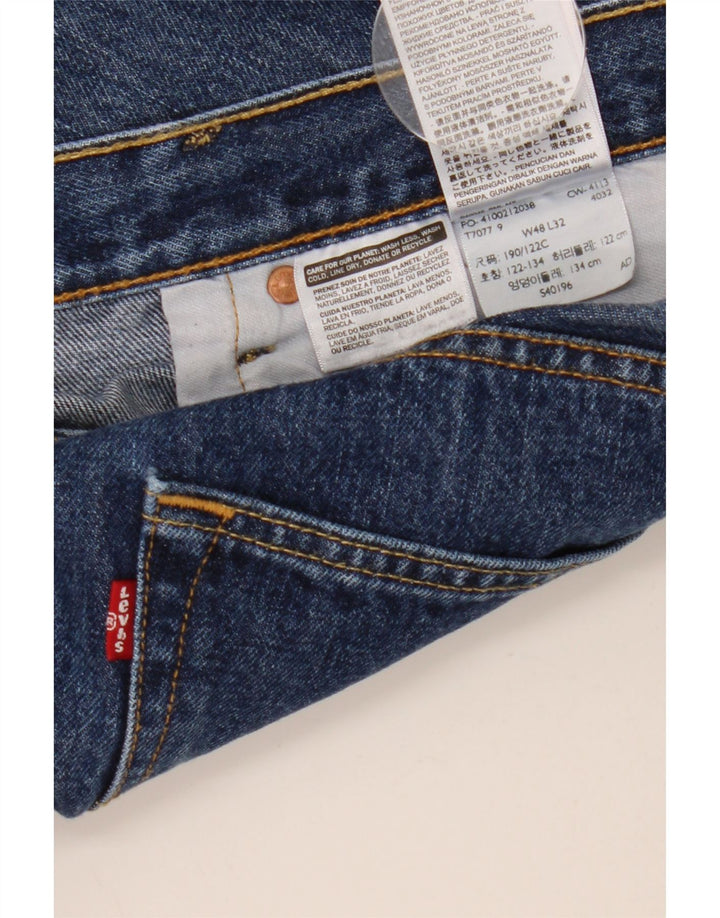 Blugi drepti pentru bărbați Levi's W48 L32 Bumbac albastru