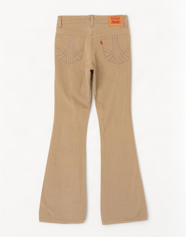 Pantaloni Levi's pentru femei stretch Flare velur US 5 Medium W30 L30 Bej
