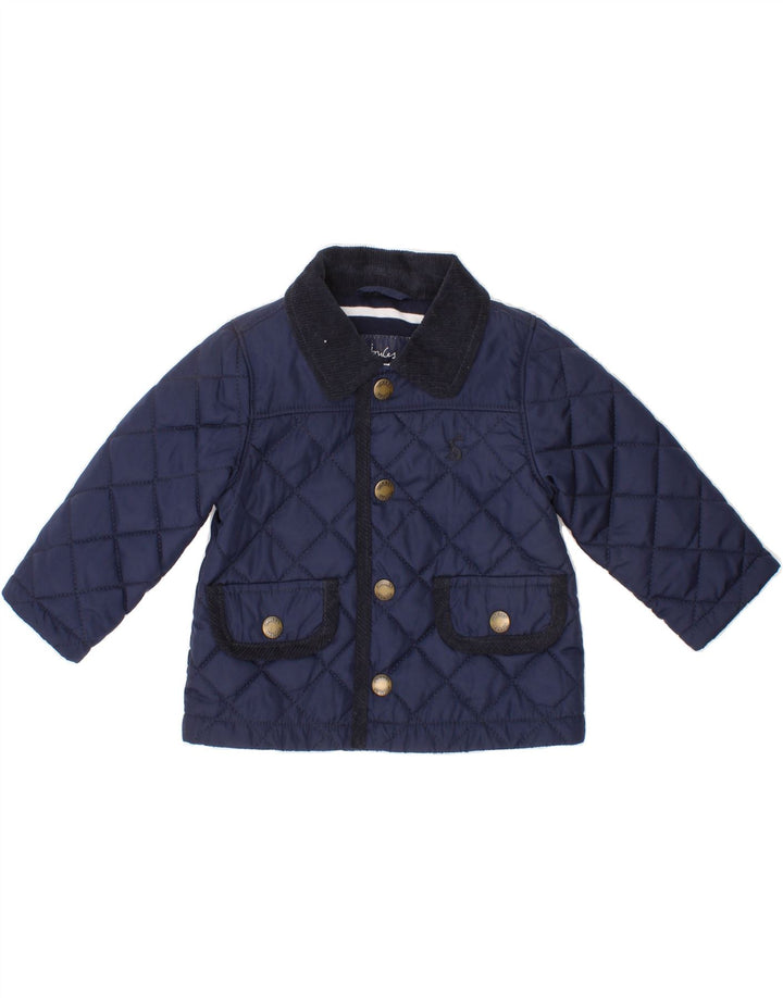 JOULES Baby Boys Quilted Jacket 3-6 Months Navy Blue Vintage Joules and Second-Hand Joules from Messina Hembry 