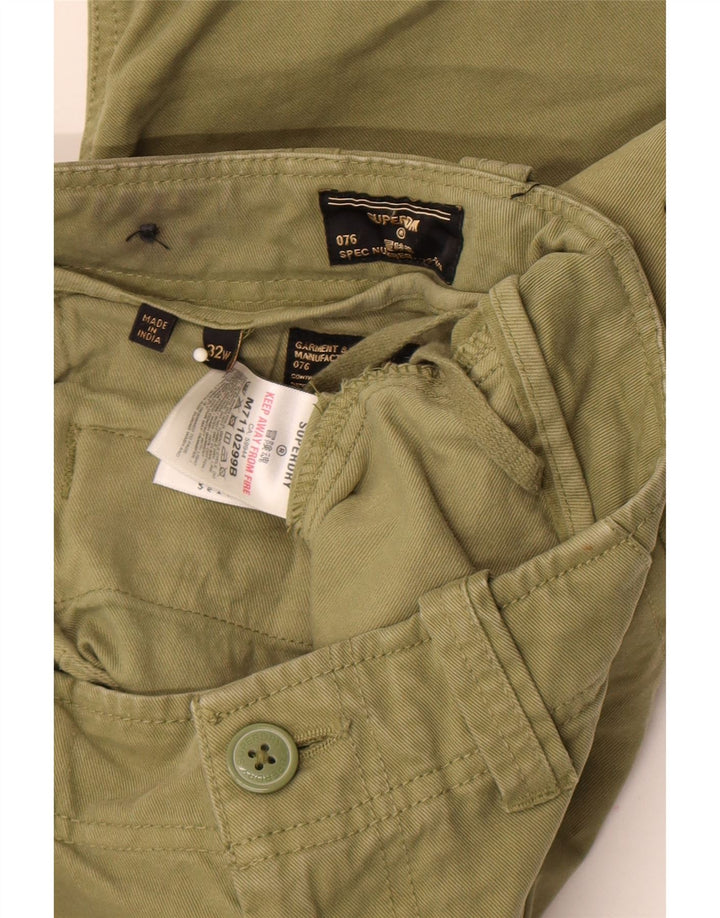 Pantaloni scurti cargo Superdry pentru bărbați W32, bumbac mediu kaki